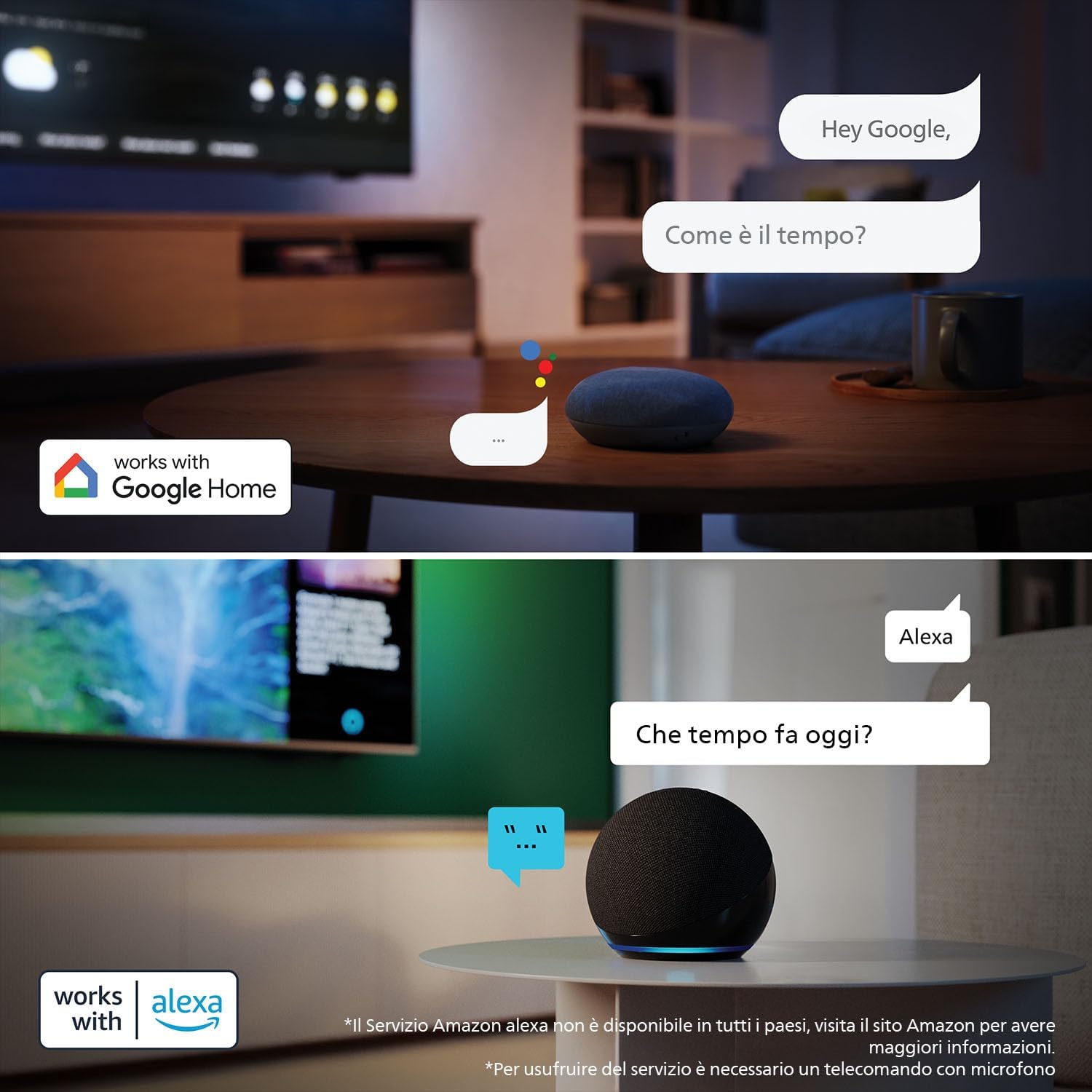 55PUS7200 4K LED Smart TV - Display 55'' with Platform Titan OS, Pixel Precise Ultra HD and Dolby Atmos Sound - Works with Alexa and Google Voice Assistant